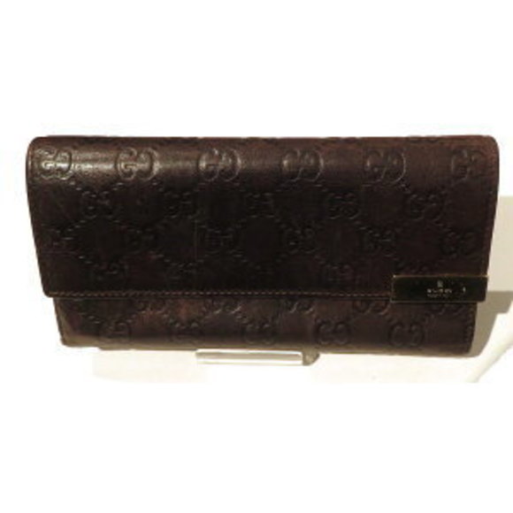 Gucci Guccissima Black Long Wallet - Picture 1 of 8